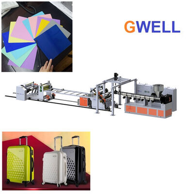 buy ABS Plastic Sheet Extrusion Machine Process Parallel Twin Screw Extruder online manufacture