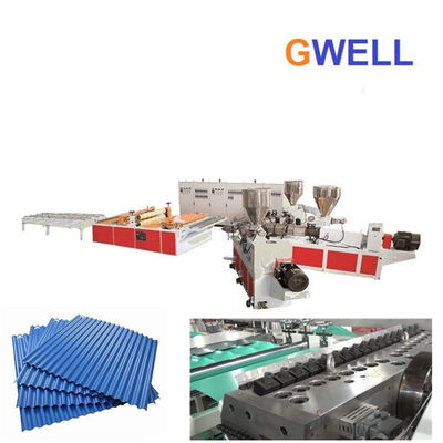 buy PVC Glazed Roof Tile Wavy Board Extrusion Line 400kg/h online manufacture