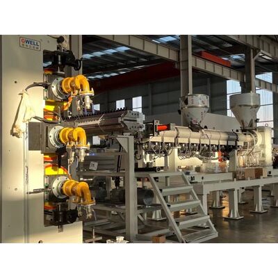 buy 1-10mm Thick ABS HDPE Plate Extrusion Line with Single Screw Design for High-Quality Plastic Board Production online manufacture