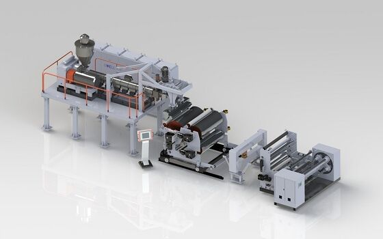 buy 120kg/H ETFE Film Extrusion Machinery 1000-1500mm Width Single Screw Extruder online manufacture
