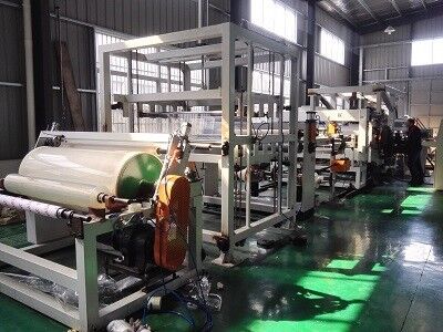 buy Transparent / Colored TPU Car Cloth Film Extrusion Line Single Screw 500kg/H online manufacture