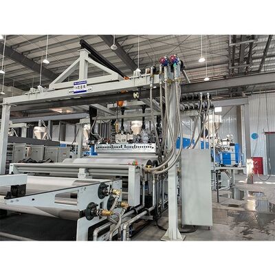 buy POE EPE Solar module encapsulation sheet machine Turnkey Project : From Material Formula To Production Factory Design: EVA / POE Cast Film Extrusion Line Maximum Line Speed 16m/S online manufacture